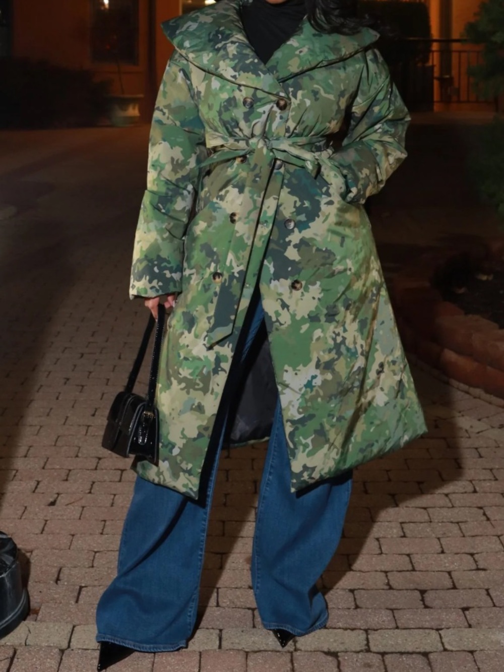 Swank A Posh Padded Trench Coat